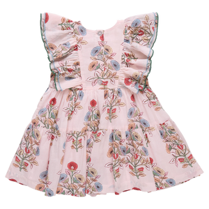 Pink Chicken Raphaela Dress in Multi Bouquet Floral