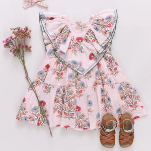 Pink Chicken Raphaela Dress in Multi Bouquet Floral