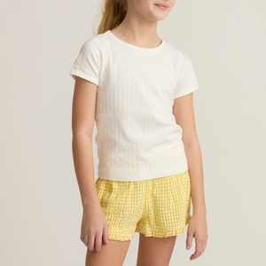 Minnow Ruffle Shorts in Soleil Gingham