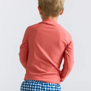 Minnow Unisex Sailor Red Seersucker Rashguard