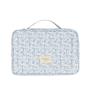 Minnow Tri-Fold Makeup Case in Slate Floral