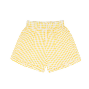 Minnow Ruffle Shorts in Soleil Gingham