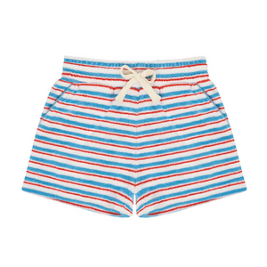 Minnow French Terry Short in Jetty Stripe