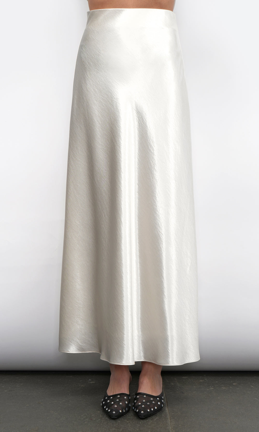 Greylin Paige Midi Slip Skirt in Pearl