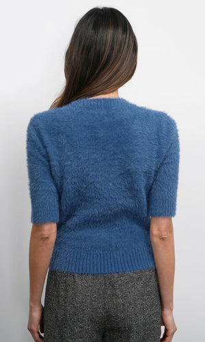 Greylin Odette Fuzzy Elbow Sleeve Top in Multiple Colors