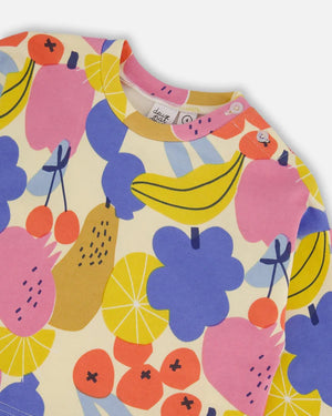 Deux par Deux French Terry Sweatshirt in Fruits