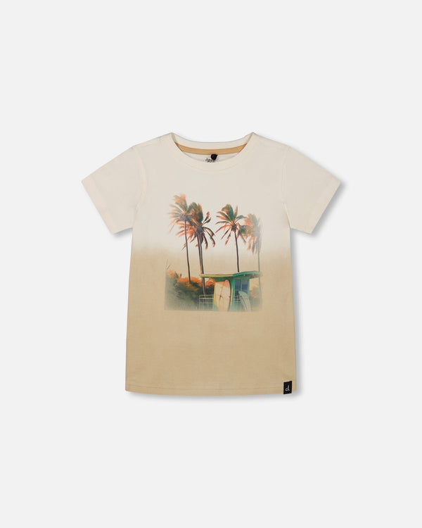 Deux par Deux Tee Shirt in Palm Trees