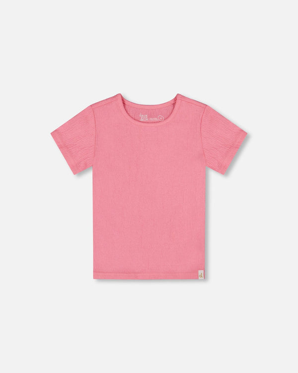 Deux par Deux Crinkle Top in Pink