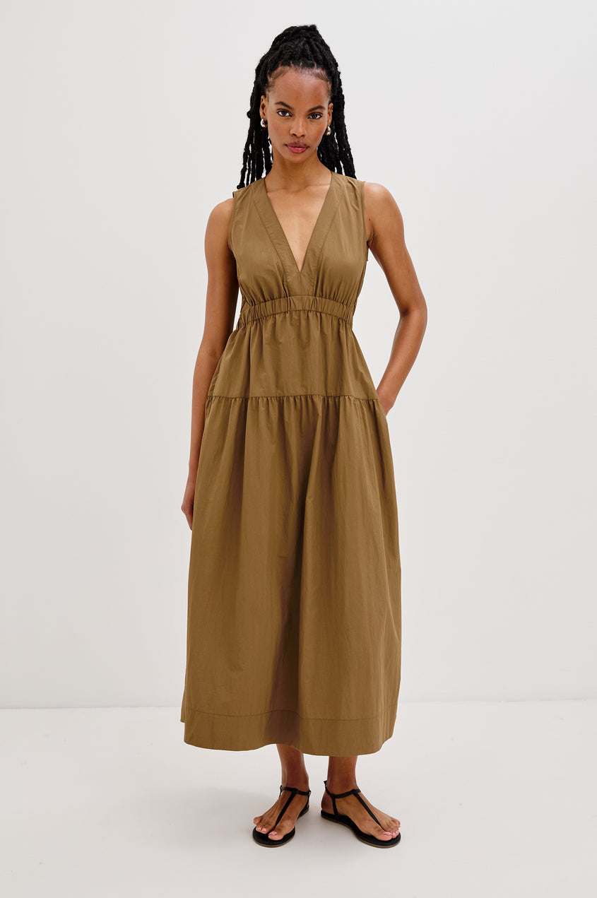 Rails Genevieve Dress in Sepia