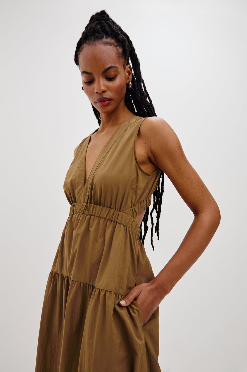 Rails Genevieve Dress in Sepia