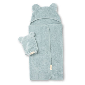 Bella Tunno Hooded Towel and Wash Mitt Set-Multiple Colors!