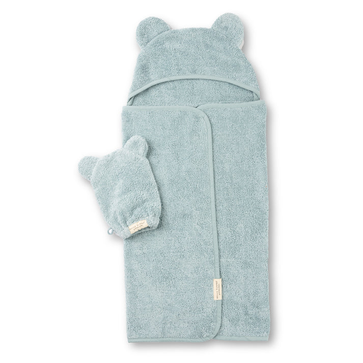 Bella Tunno Hooded Towel and Wash Mitt Set-Multiple Colors!