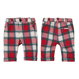 Mayoral Trouser in Red Plaid