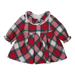 Mayoral Plaid Dress in Red