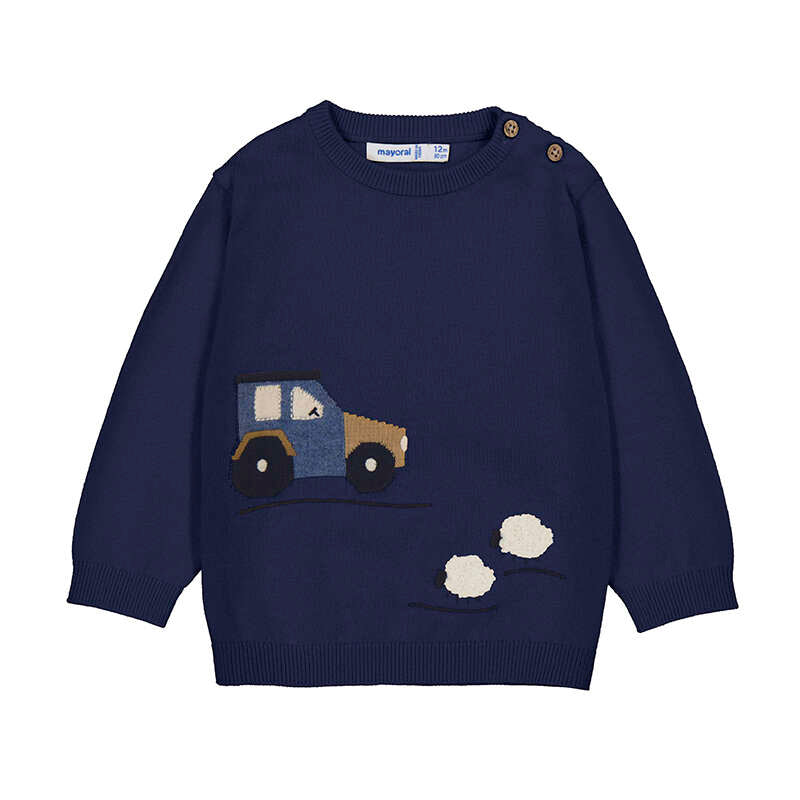 Mayoral Navy Sweater with Truck