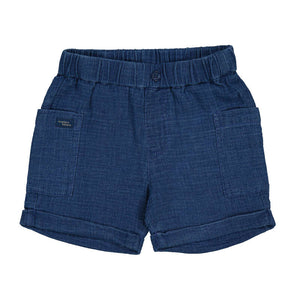 Mayoral Crinkle Cotton Short in Ocean