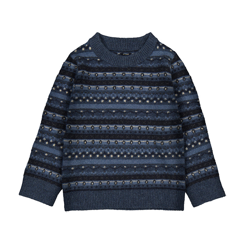Mayoral Jacquard Sweater in Steel