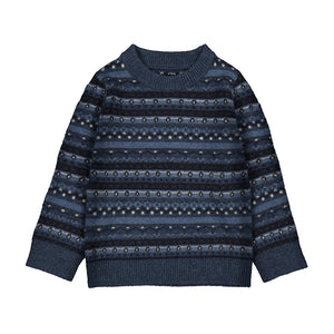 Mayoral Jacquard Sweater in Steel