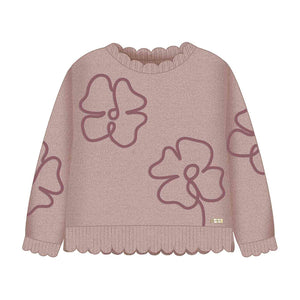 Mayoral Sweater in Mauve Big Floral