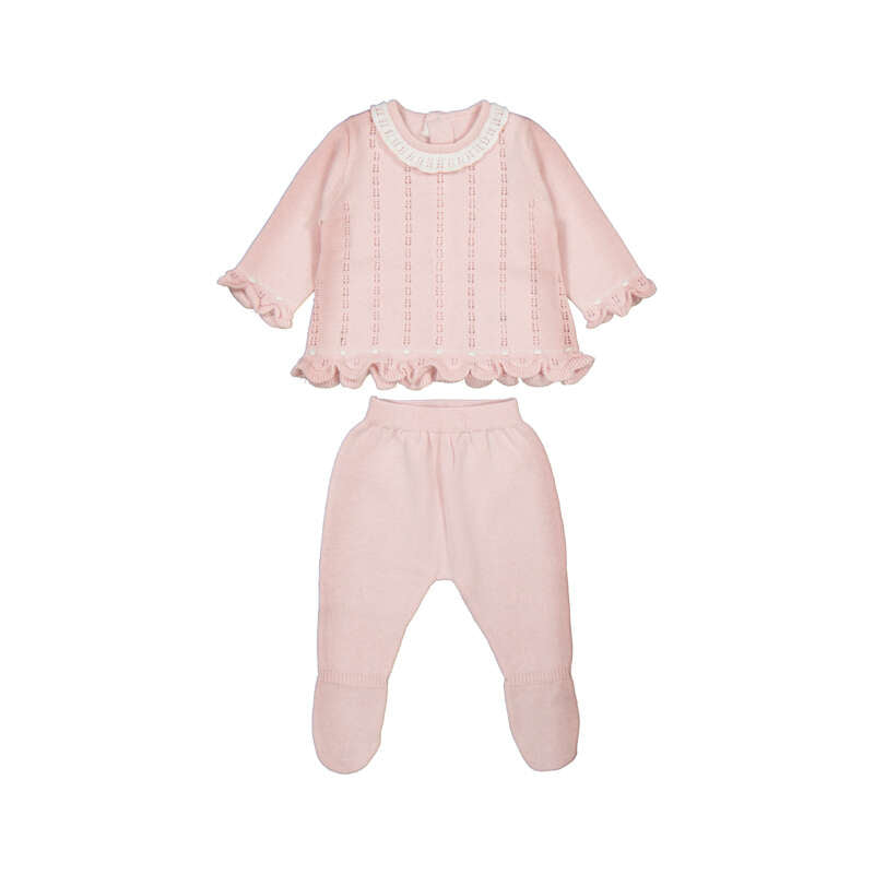Mayoral Knit Set in Crystal Pink