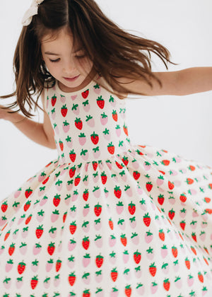 Good Apples Twirl Dress in Strawberry Blush