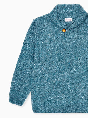 La Coqueta Goyo Merino Boy Sweater in Blue