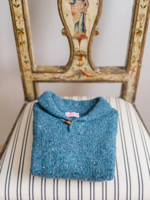 La Coqueta Goyo Merino Boy Sweater in Blue