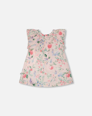 Deux Par Deux Muslin Dress & Bloomer Set in Berries