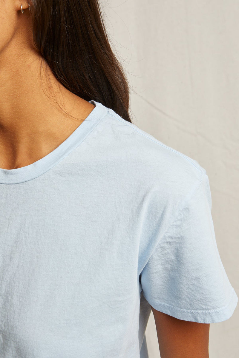 perfectwhitetee Harley Boxy Tee in Sky Blue