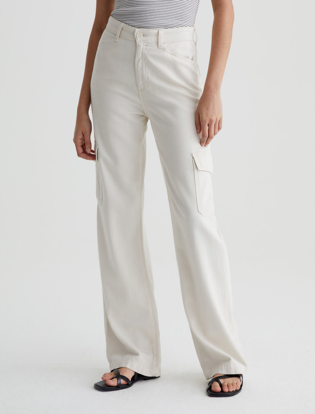 AG Gatina Wide Leg Cargo Pant in Opal Stone