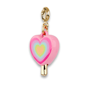 Charm It! Gold Heart Lollipop Charm