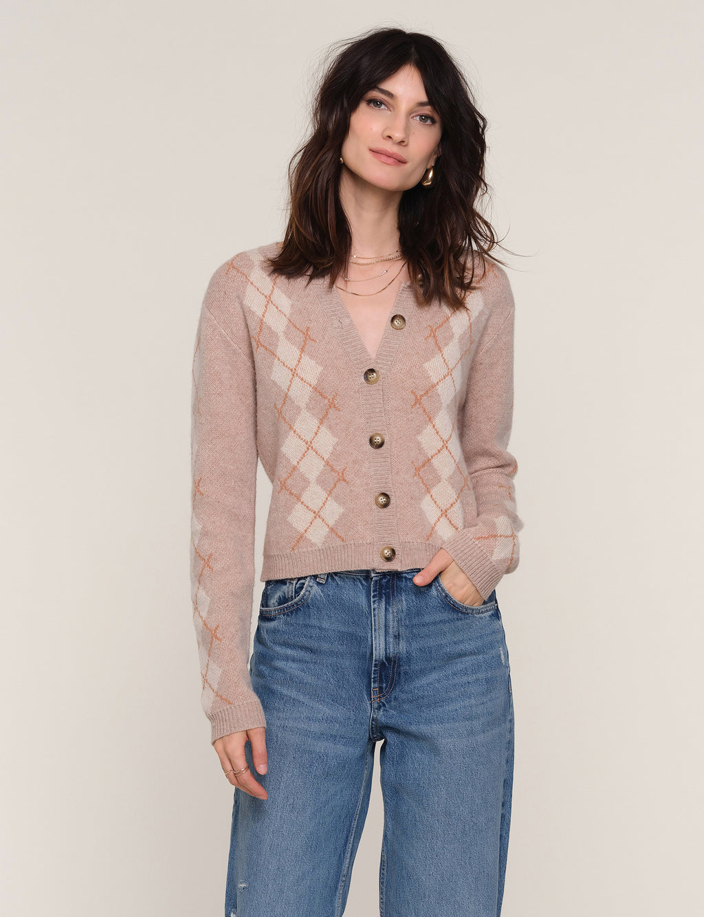 Heartloom Borgia Cardigan in Fawn