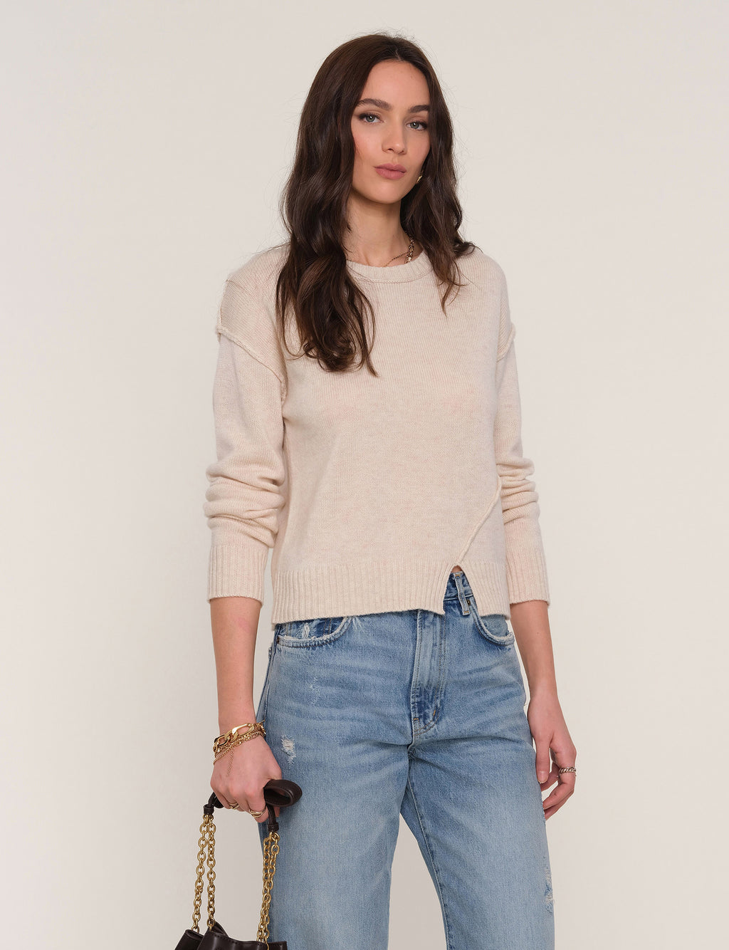 Heartloom Celty Sweater in Ecru
