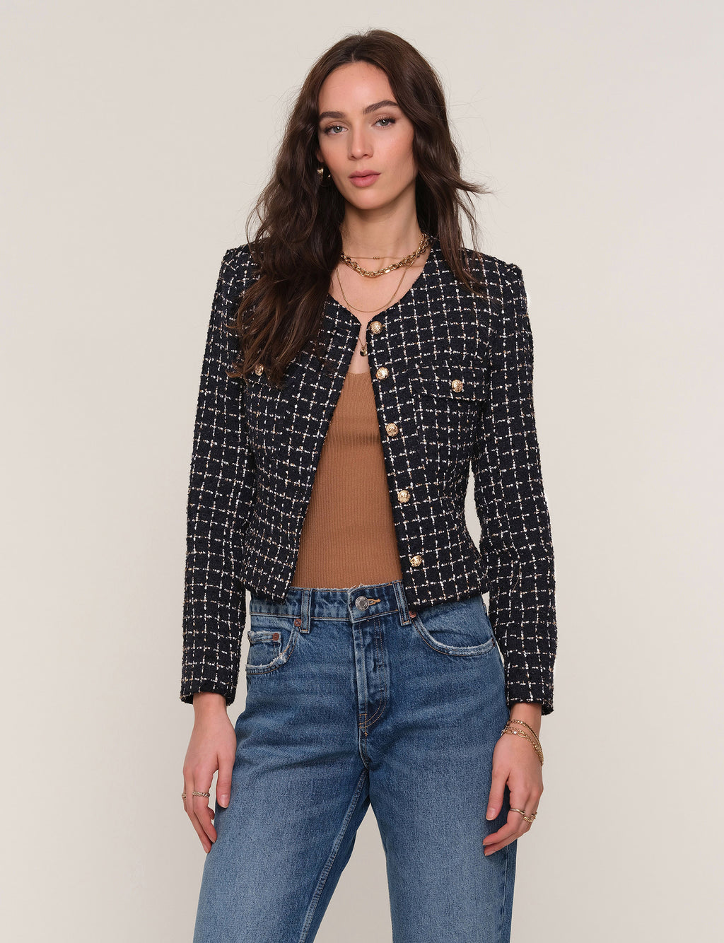 Heartloom Berry Blazer in Black