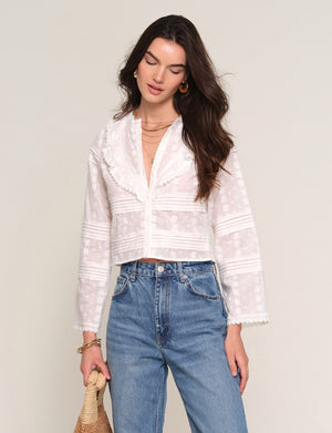 Heartloom Romy Top in Eggshell