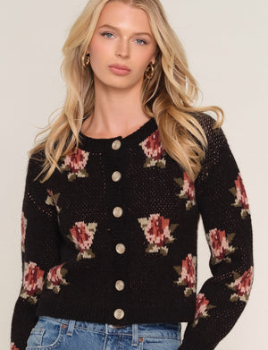 Heartloom Louis Cardigan in Black
