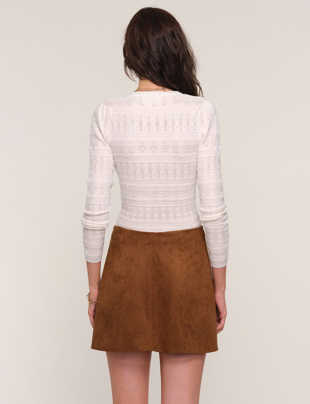 Heartloom Faux Suede Dusk Skirt in Graham