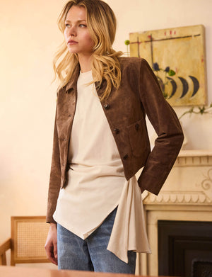 Heartloom Benly Suede Jacket in Mink