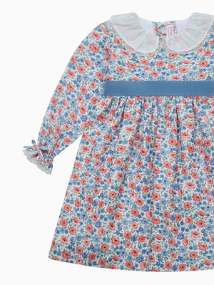 La Coqueta Helena Dress in Pink Floral
