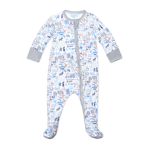Joy Street Kids Hockey Zip Onesie