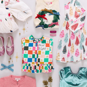 Pink Chicken Constance Sweater in Holiday Wreath