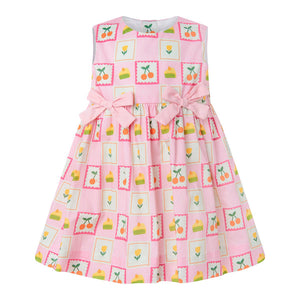 Rachel Riley Baby Bow Dress and Bloomers in Patchwork