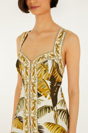 Farm Rio Mini Dress in Trancoso Sand