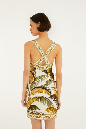 Farm Rio Mini Dress in Trancoso Sand