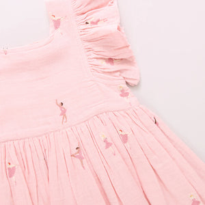 Pink Chicken Elsie Dress in Ballerina Embroidery