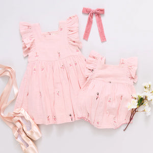 Pink Chicken Elsie Dress in Ballerina Embroidery