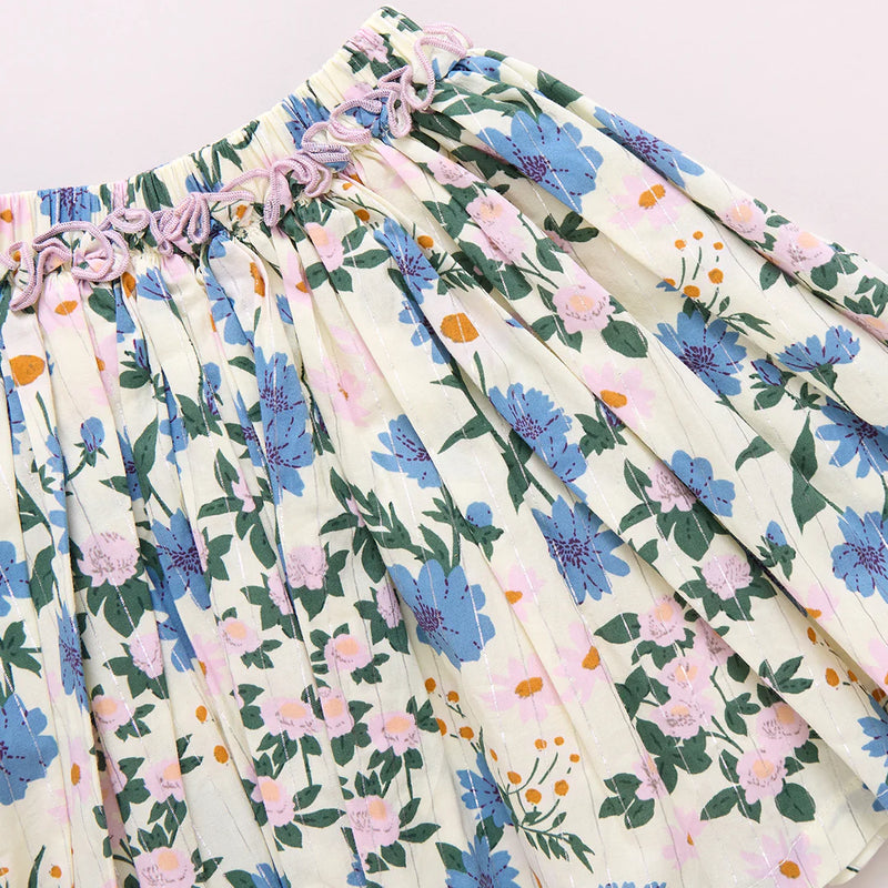 Pink Chicken Gianna Skirt in Melon Daisy Floral