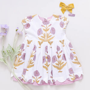 Pink Chicken Marisol Dress in Lavender Dandelion