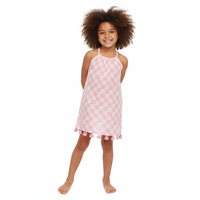 Mer St Barth Mini Chantal Sundress Shell Beach Pink