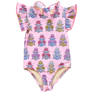 Pink Chicken Jennifer Swimsuit in Pink Flowerette